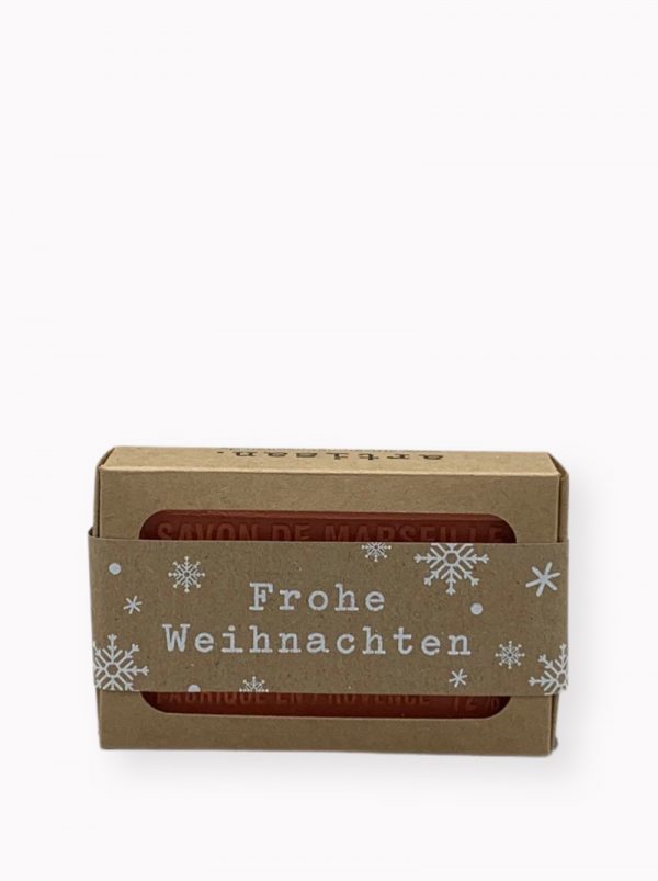 naturseife im Geschenkkarton frohe weihnachten 10 seifen nach wahl